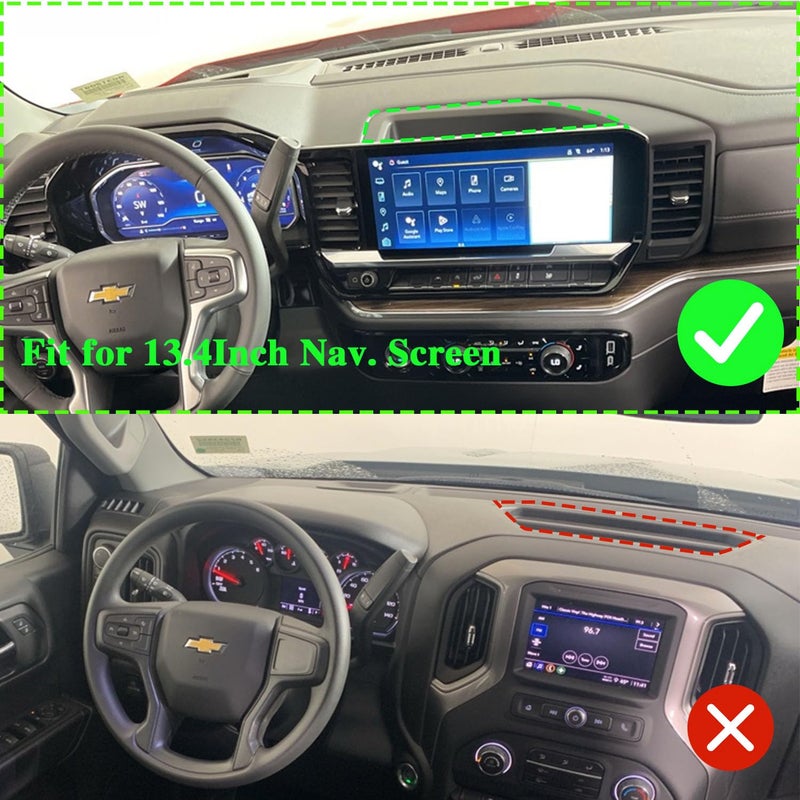 WXRYLYN 2024 Silverado Sierra Metal Dash Platform Phone Mount Phone Holder for 2022 2023 2024 2025 Silverado&Sierra Cell Phone Holder Dash Phone Mount 2024 Silverado Dash Mount - Image 2